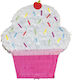 Piñata de petrecere Cupcake roz alb 37x9x47cm Unisex