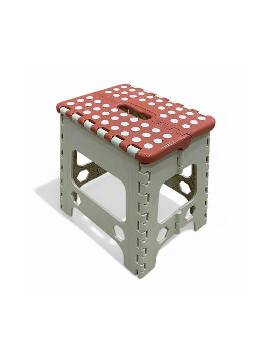 Taburet Din Plastic Coral 27x21x21cm