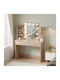 Bodenstehende Schminktisch Schlafzimmer Lauryn Holz Sonama mit Spiegel 101.8x40x139.5cm
