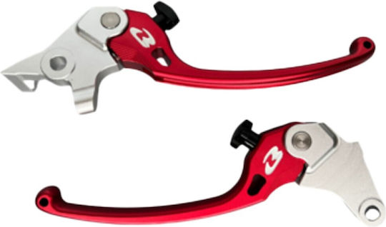 Racing Boy Set of Motorcycle Brake/Clutch Levers for Yamaha NMAX Red 11860511