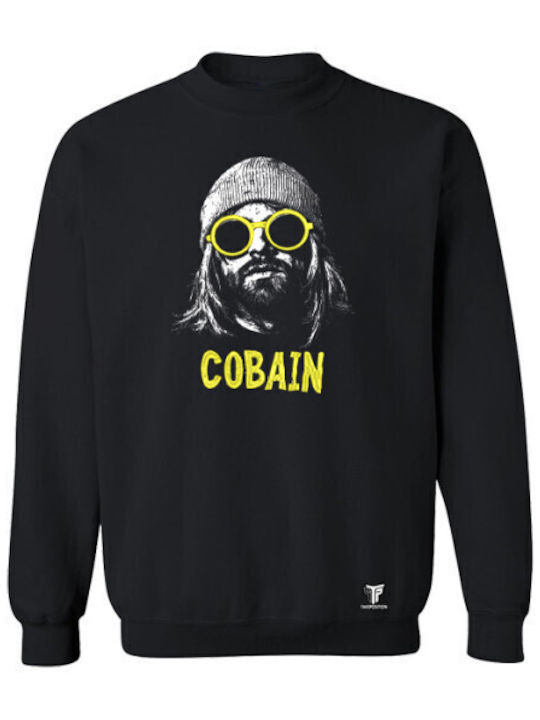 Κεντημένη Στάμπα Cobain Nirvana Φούτερ Μπλούζα ...