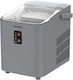 Heinner Him-100sl Self-Cleaning Ice Maker Daily Production 12kg Removable Container Silver