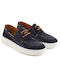 Suede Ανδρικά Boat Shoes σε Μπλε Χρώμα