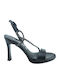 Sandalen mit Strass Schwarz