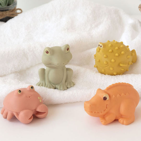 Kiokids Bath Toys Animals For Newborns 4 Pieces