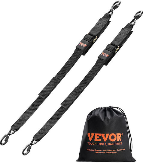 Vevor Ratschenriemen Einziehbare Zurrgurte 2 x 4 Fuß Boot 2er-Pack