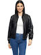 Kurz Damen Bomberjacke Black