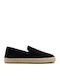 Santiago Suede Men's Espadrilles in Black Color