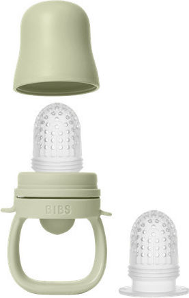 Bibs Alimentator Verde din Silicon pentru 4+ luni 1buc