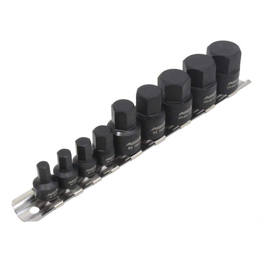 Σετ Καρυδάκια Άλλεν-allen Εξαγωνικά 1/4" 3/8" 6-19mm9τμχ