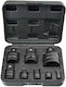 KB Global Căpăcei Pneumatic - Pneumatic Hexagonali cu Patrat de Prindere 1/2" Set 8buc
