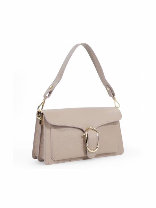 De piele Geantă de damă Crossbody Bej