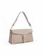 De piele Geantă de damă Crossbody Bej