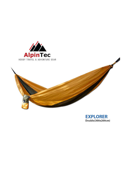 AlpinPro Explorer Hängematte Doppelter Stoff Grün 300x200cm