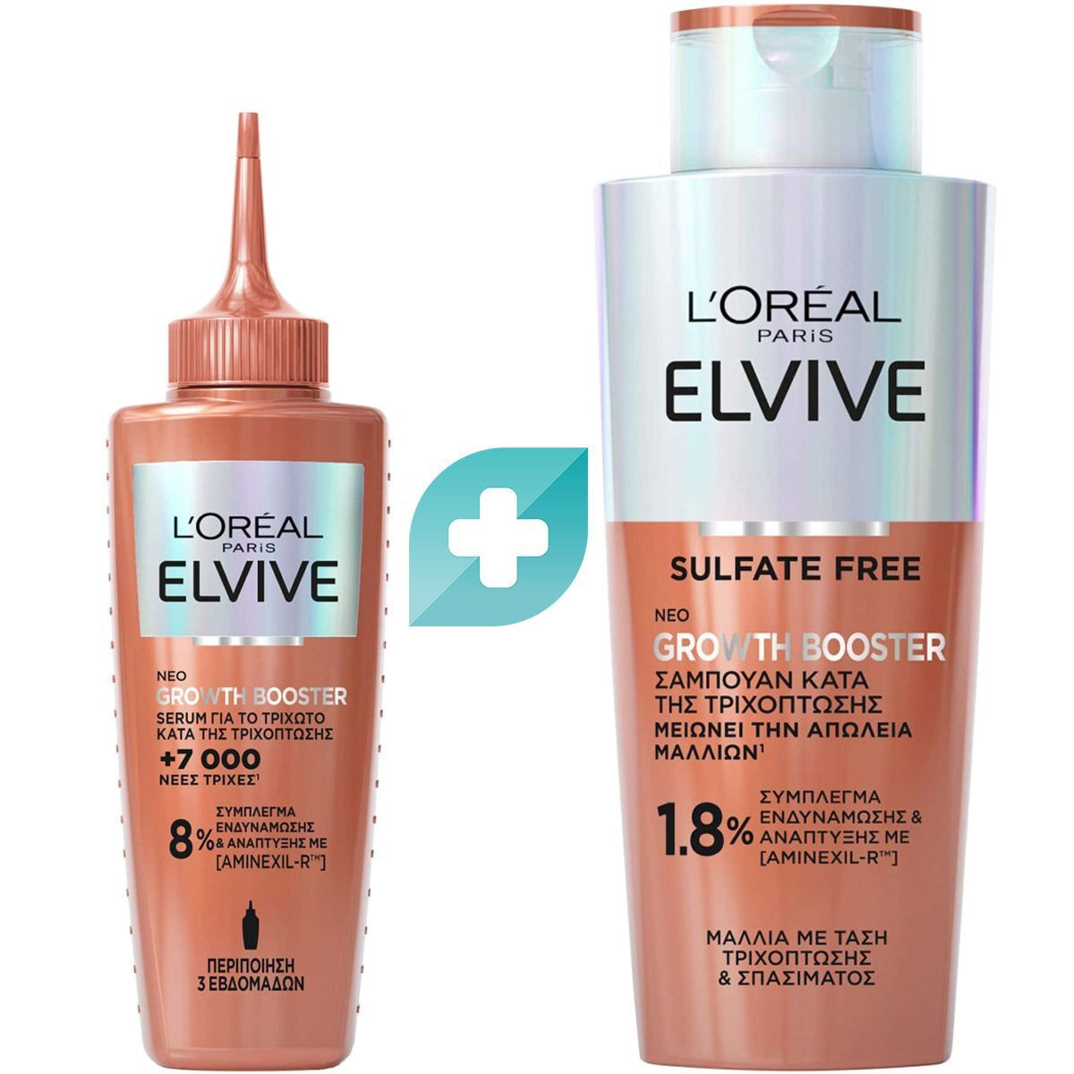 L'Oreal Paris Elvive Growth Booster Σετ Περιποίησης Μαλλιών κατά της ...