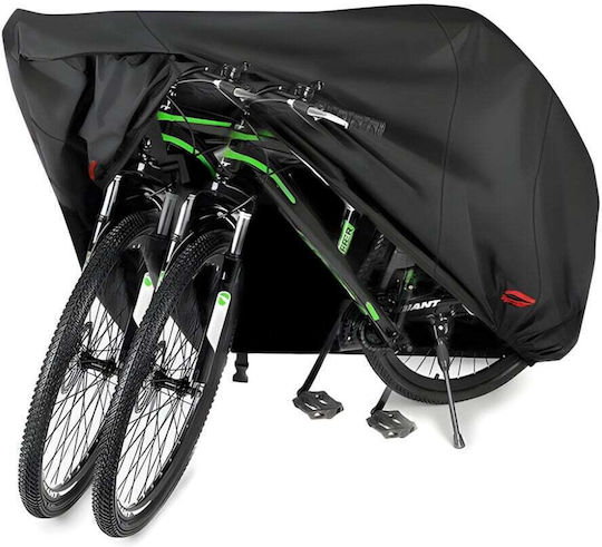 Husă de protecție bicicletă motocicletă scuter Newevo impermeabilă 200cm X 110cm X 70cm se potrivește pentru 2 biciclete 26-29 inch negru