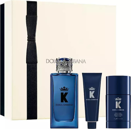 Dolce & Gabbana K By Dolce & Gabbana Men's Set With Eau de Parfum And Shower Gel