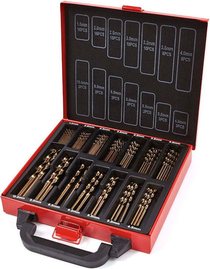 Cobalt Drill Bit Set 5% HSS 99 Pcs HBM
