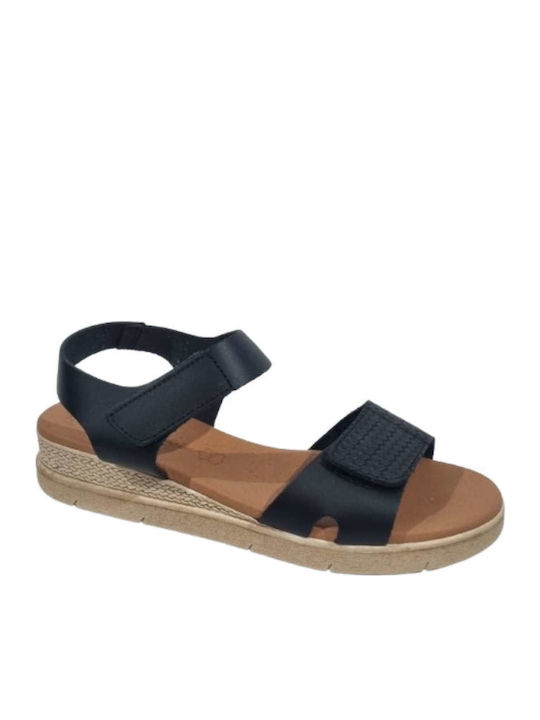 Eva Frutos Sandale Casual Damă Flatforme Negru ...