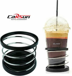 Carsun Ποτηροθήκη Αυτοκινήτου 1 Θέσης με Αυτοκόλλητη Ταινία σε Μαύρο Χρώμα Carsun Ποτηροθήκη Αυτοκινήτου 1 Θέσης με Αυτοκόλλητη Ταινία σε Μαύρο Χρώμα