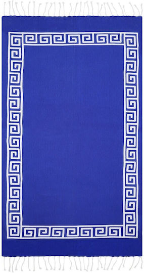 Aquablue Beach Towel Black with Fringes 90x180cm.
