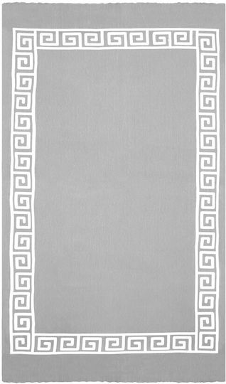 Aquablue Beach Towel Black with Fringes 90x180cm.