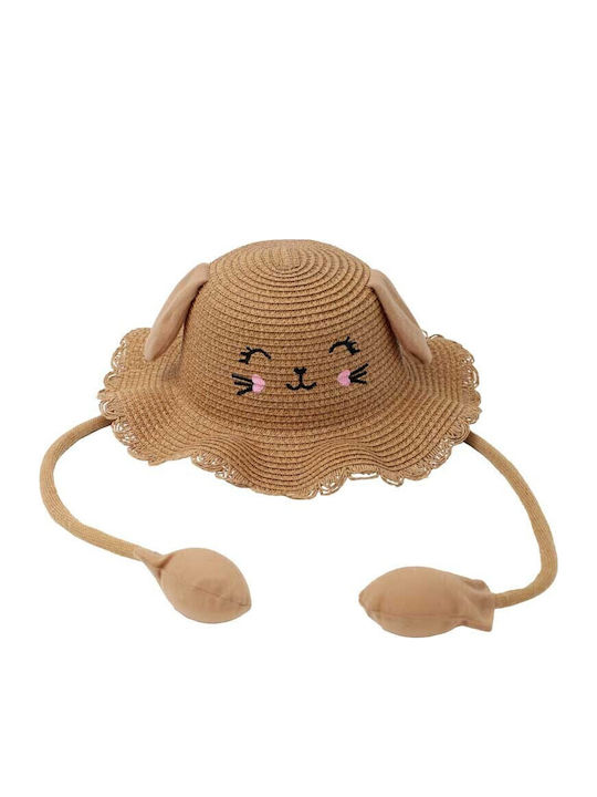 Aquablue Kids' Hat Straw Brown Brown