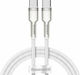 Leewello USB 2.0 Cable USB-C male - USB-C 100W Λευκό 1m