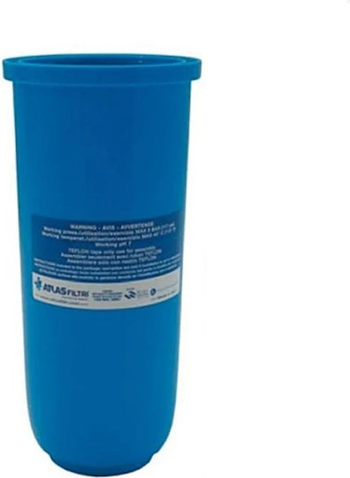 Ersatz Undurchsichtiges Blaues Wasserfiltergehäuse Zentrale Versorgung Senior 10" 3p Sx Atlas Filtri
