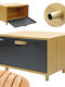Brunbeste Bread Box with Lid made of Bamboo Beige 35.5x20x21.5cm