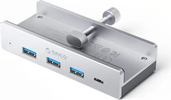 Orico USB Хъб 4 Порта (USB-A / USB-C) MH4PC-10-SV-BP-HU