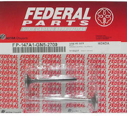 Βαλβιδες Σετ Εις Εξ Federal C100grand C90 Supra Lingken110 Spike125