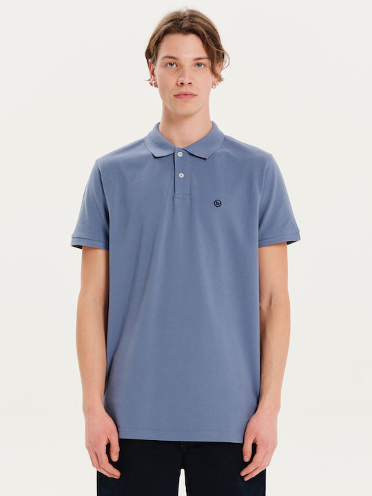 Basehit Polo T-Shirt Light Blue