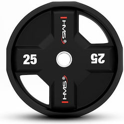 HMS Hantelscheibe Olympischer Typ 1 x 25kg mit Griffen