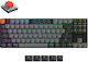 Keychron K1 V6 QMK K1X-B1 Wireless Gaming Mechanical Tenkeyless Keyboard with Keychron Red Switches and RGB Lighting English US