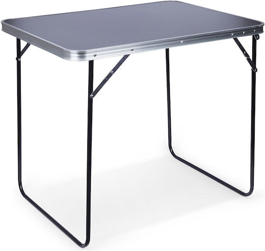 Vilde Table Aluminum for Camping Foldable 80x60x70cm Gray