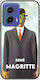 Rene Magritte Motorola Moto G85 5g Black Tpu Μαύρη Σιλικόνη