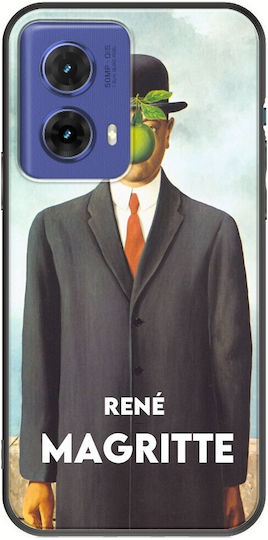 Rene Magritte Motorola Moto G85 5g Black Tpu Μαύρη Σιλικόνη