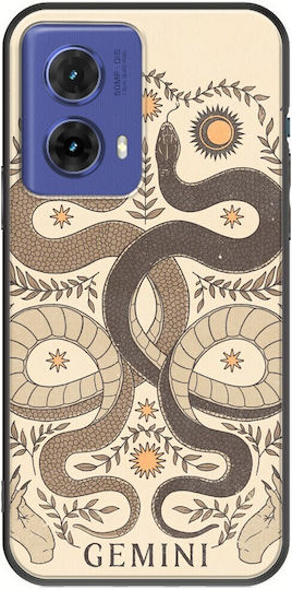 Zodiac Gemini Motorola Moto G85 5G Black TPU Black Silicone