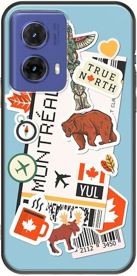 Ticket To Montreal Motorola Moto G85 5G Black TPU Black Silicone