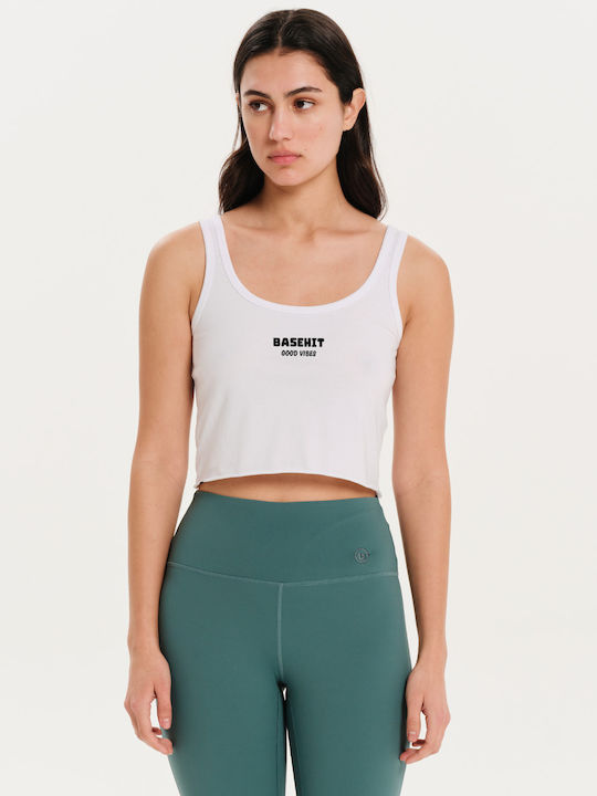 Women's Summer Crop Top Cotton Sleeveless White