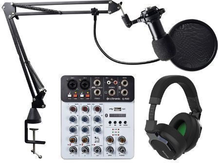 Citronic Q-PADKIT 300.209UK Αναλογικός Μίκτης 2 Καναλιών Home Studio
