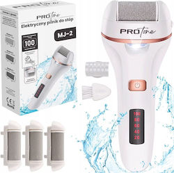 Set Electric de Pile pentru Călcâie Protone Afișaj Digital Baterie 1200 mAh Încărcare USB Rezistent la Apă 2 Viteze 2400 RPM 3 Capete Incluse Lanternă LED Îndepărtare Piele Moartă
