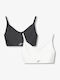 Tiffosi Set of Kids' Bralettes White-Black 2pcs
