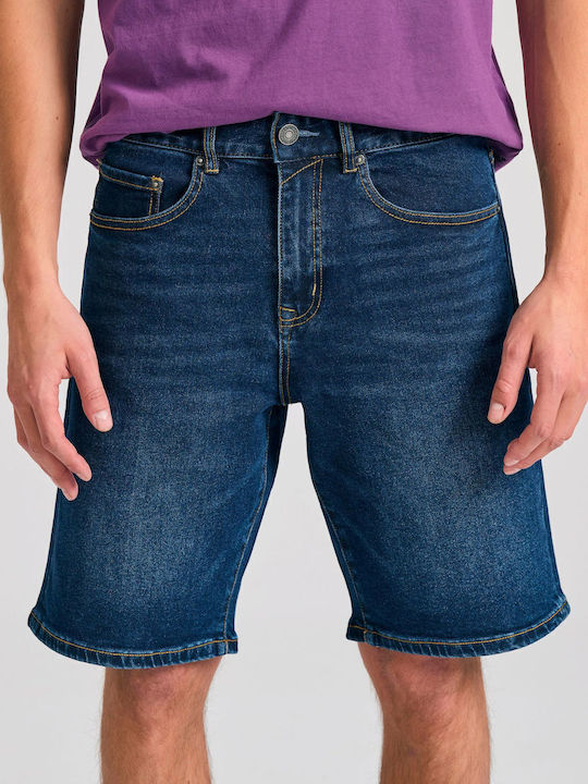Funky Buddha Men's Shorts Jeans Navy Blue