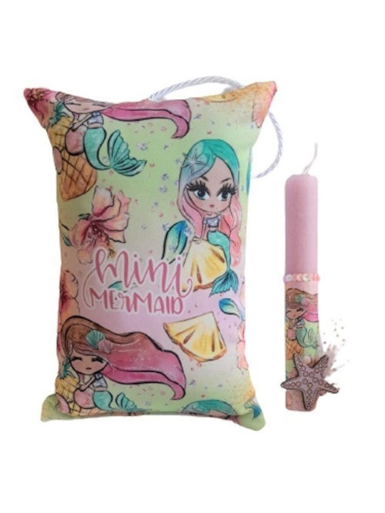 Mermaid Candle Decorative Pillow 26 X 17 X 8cm L27