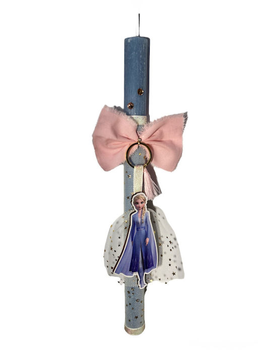 Handmade Easter Candle Girl Wooden Figure Keychain Frozen Scented Candle Height 30 cm Ships in Gift Packaging