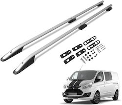Omtec Μπάρες Οροφής Αλουμινίου για Ford Tourneo Custom 2013-2023 Ασημί