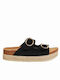 Women's Flat Sandals in Black Color