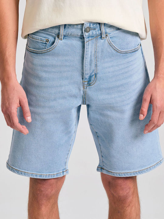 Funky Buddha Men's Shorts Jeans Light Blue